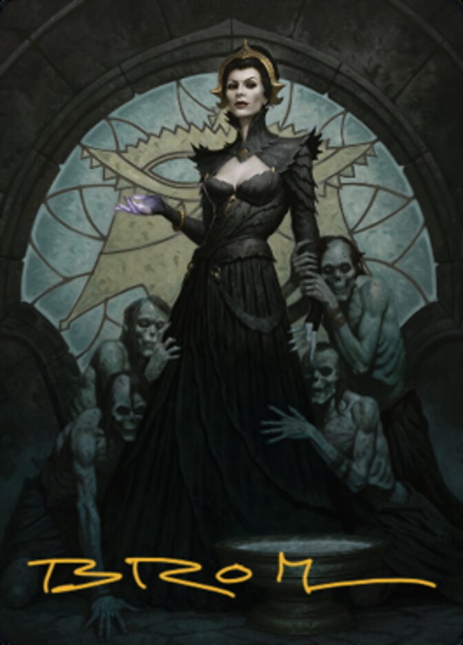 Liliana of the Veil Art Card (Gold-Stamped Signature) [Dominaria United Art Series] | Play N Trade Winnipeg