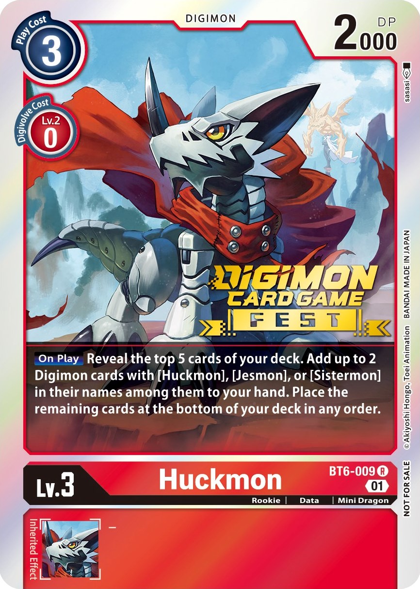 Huckmon [BT6-009] (Digimon Card Game Fest 2022) [Double Diamond Promos] | Play N Trade Winnipeg