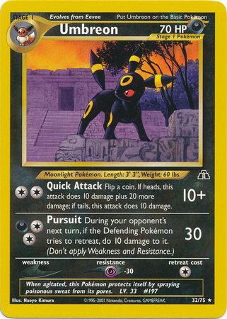 Umbreon (32/75) [Neo Discovery Unlimited] | Play N Trade Winnipeg