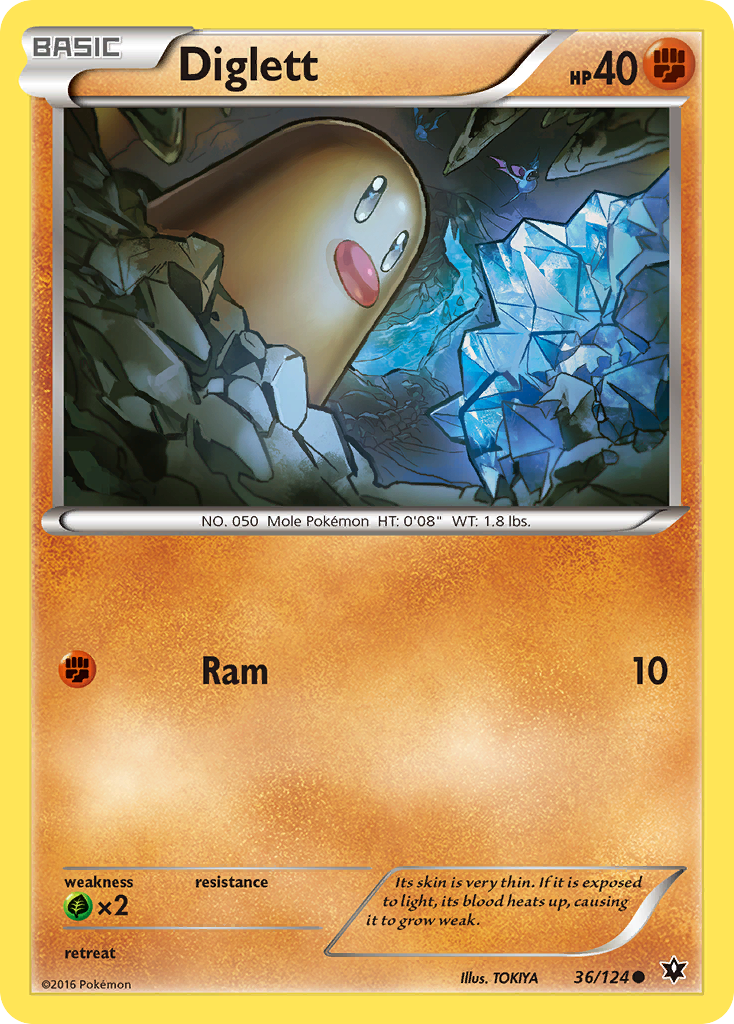 Diglett (36/124) [XY: Fates Collide] | Play N Trade Winnipeg