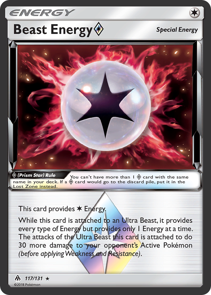 Beast Energy (117/131) (Prism Star) [Sun & Moon: Forbidden Light] | Play N Trade Winnipeg