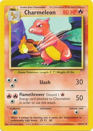 Charmeleon (24/102) [Base Set Unlimited] | Play N Trade Winnipeg