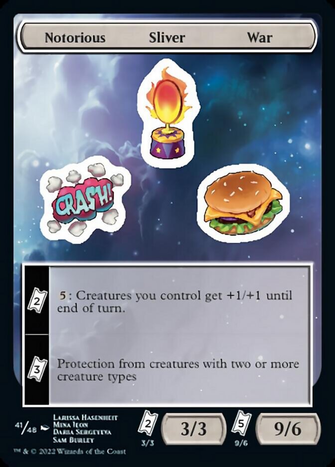 Notorious Sliver War [Unfinity Stickers] | Play N Trade Winnipeg