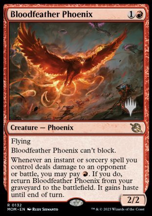 Bloodfeather Phoenix (Promo Pack) [March of the Machine Promos] | Play N Trade Winnipeg