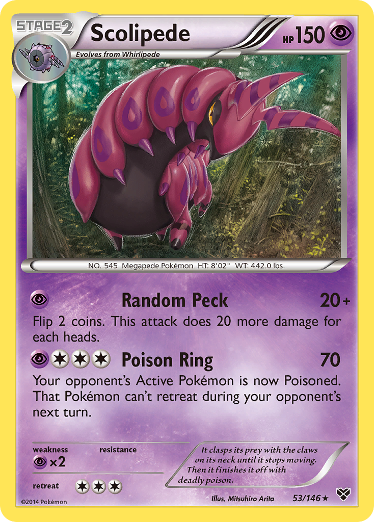 Scolipede (53/146) [XY: Base Set] | Play N Trade Winnipeg