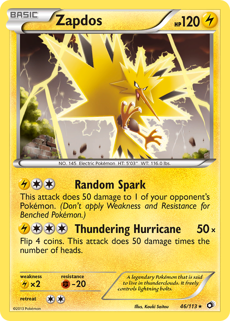 Zapdos (46/113) [Black & White: Legendary Treasures] | Play N Trade Winnipeg