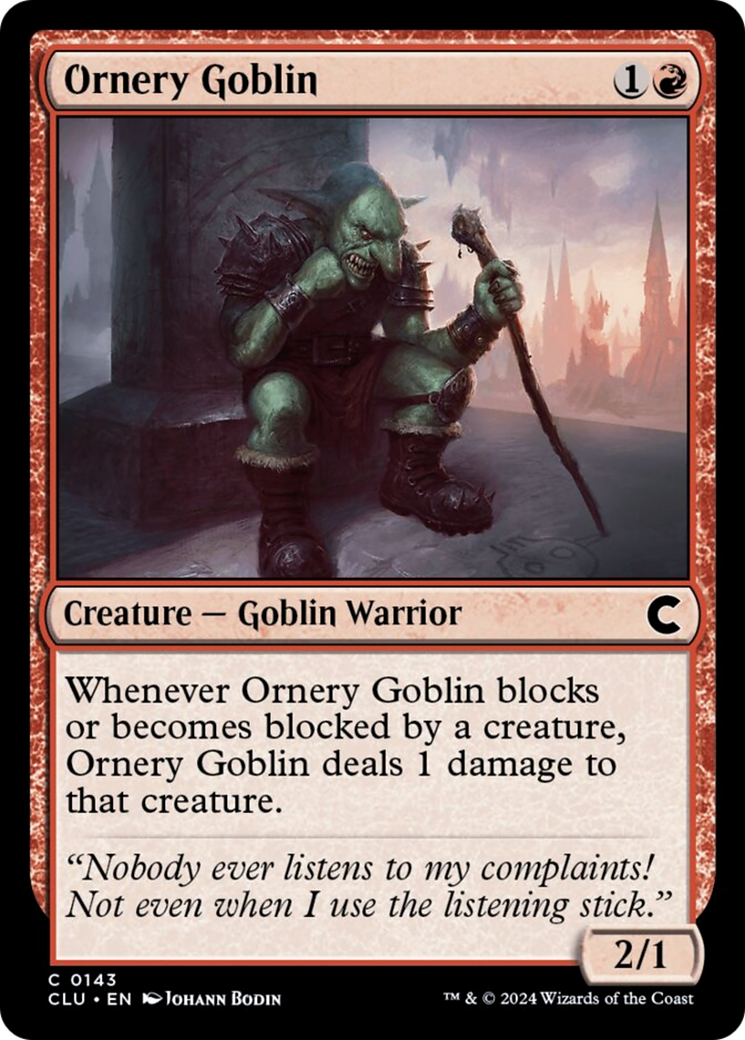 Ornery Goblin [Ravnica: Clue Edition] | Play N Trade Winnipeg