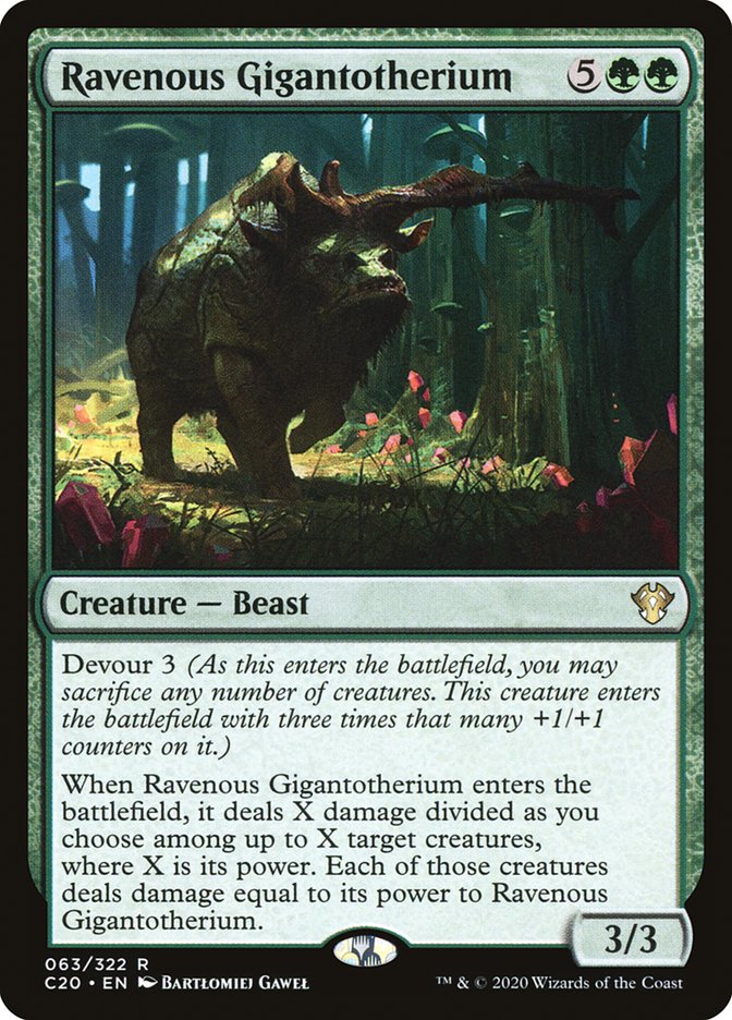 Ravenous Gigantotherium [Commander 2020] | Play N Trade Winnipeg