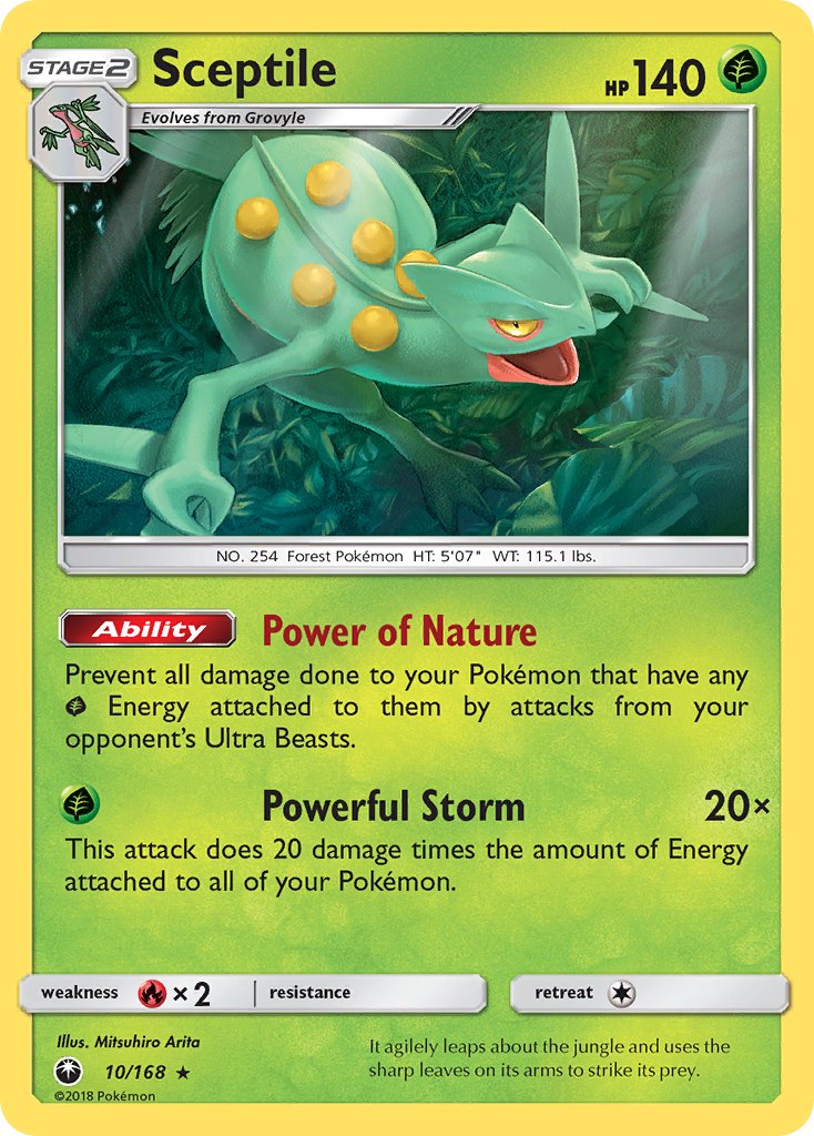 Sceptile (10/168) (Theme Deck Exclusive) [Sun & Moon: Celestial Storm] | Play N Trade Winnipeg