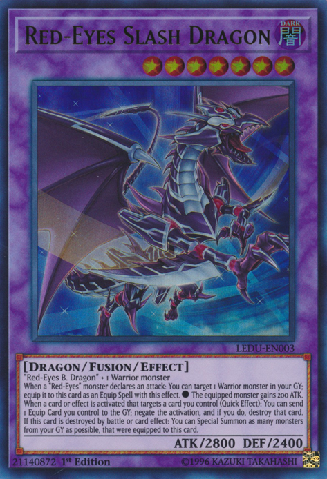 Red-Eyes Slash Dragon [LEDU-EN003] Ultra Rare | Play N Trade Winnipeg