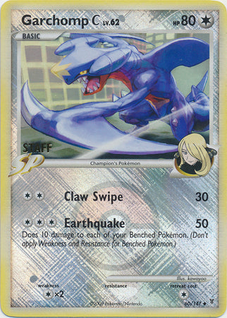 Garchomp C (60/147) (Staff League Promo) [Platinum: Supreme Victors] | Play N Trade Winnipeg