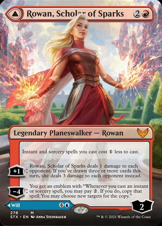 Rowan, Scholar of Sparks // Will, Scholar of Frost (Extended) [Strixhaven: School of Mages] | Play N Trade Winnipeg