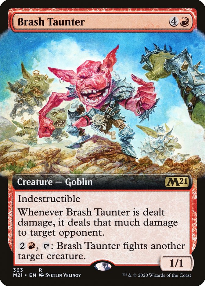 Brash Taunter (Extended) [Core Set 2021] | Play N Trade Winnipeg