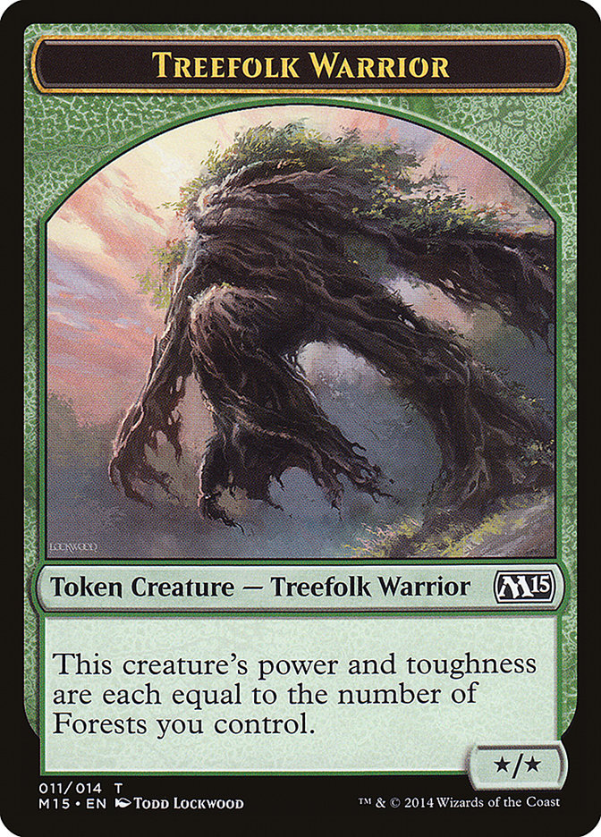 Treefolk Warrior [Magic 2015 Tokens] | Play N Trade Winnipeg