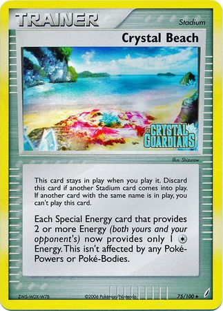 Crystal Beach (75/100) (Stamped) [EX: Crystal Guardians] | Play N Trade Winnipeg