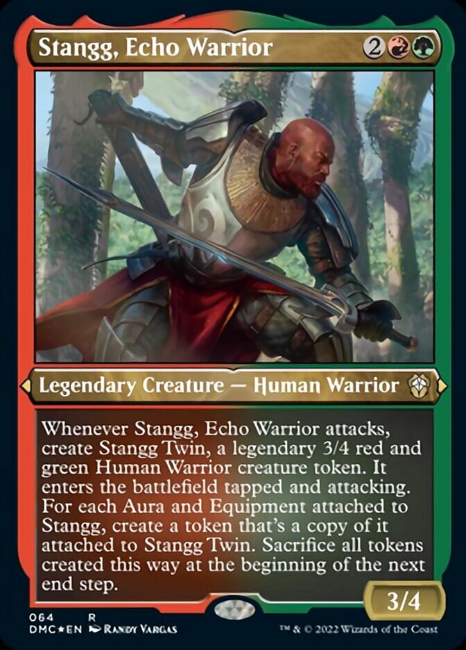 Stangg, Echo Warrior (Foil Etched) [Dominaria United Commander] | Play N Trade Winnipeg