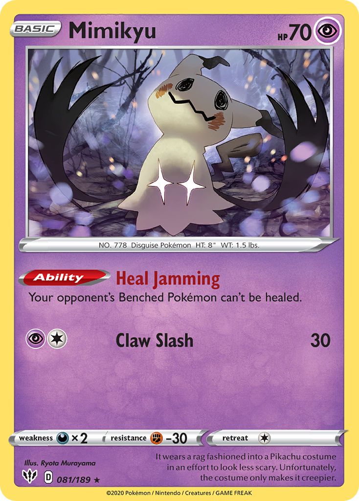 Mimikyu (081/189) [Sword & Shield: Darkness Ablaze] | Play N Trade Winnipeg