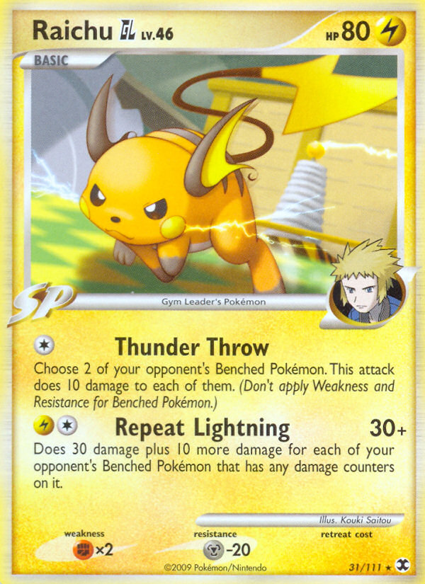 Raichu GL (31/111) [Platinum: Rising Rivals] | Play N Trade Winnipeg