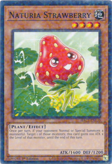 Naturia Strawberry (Duel Terminal) [HAC1-EN110] Common | Play N Trade Winnipeg