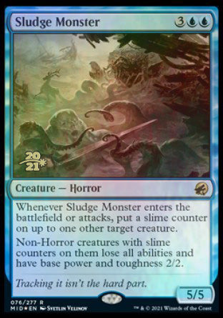 Sludge Monster [Innistrad: Midnight Hunt Prerelease Promos] | Play N Trade Winnipeg