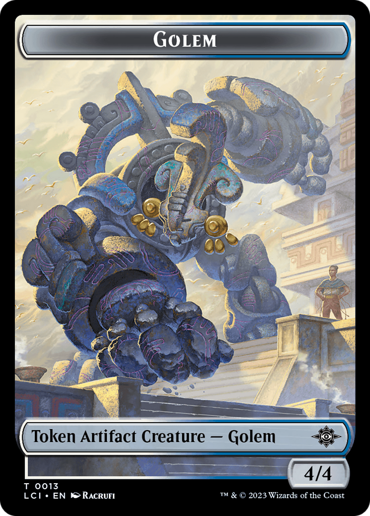 Treasure (0018) // Golem Double-Sided Token [The Lost Caverns of Ixalan Tokens] | Play N Trade Winnipeg