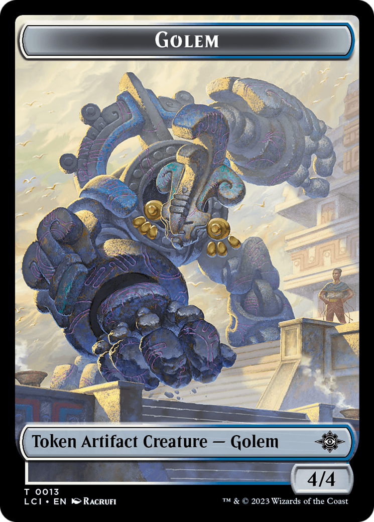 Gnome // Golem Double-Sided Token [The Lost Caverns of Ixalan Tokens] | Play N Trade Winnipeg