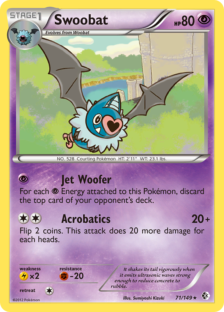 Swoobat (71/149) [Black & White: Boundaries Crossed] | Play N Trade Winnipeg