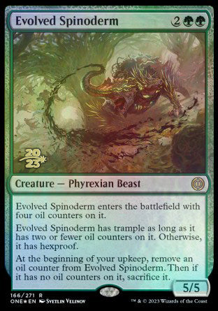 Evolved Spinoderm [Phyrexia: All Will Be One Prerelease Promos] | Play N Trade Winnipeg