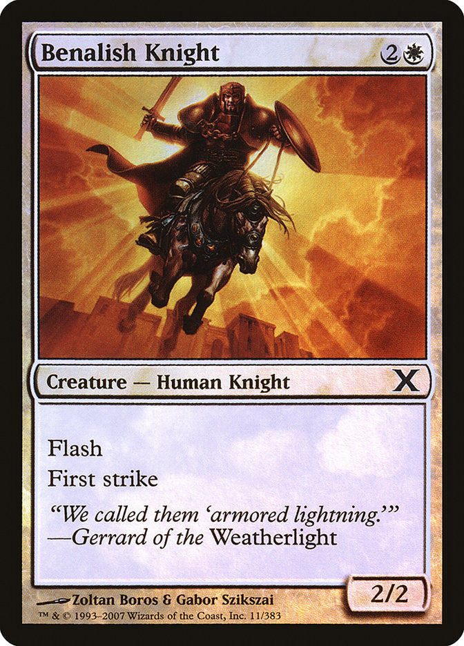 Benalish Knight (Premium Foil) [Tenth Edition] | Play N Trade Winnipeg