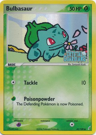 Bulbasaur (45/100) (Stamped) [EX: Crystal Guardians] | Play N Trade Winnipeg