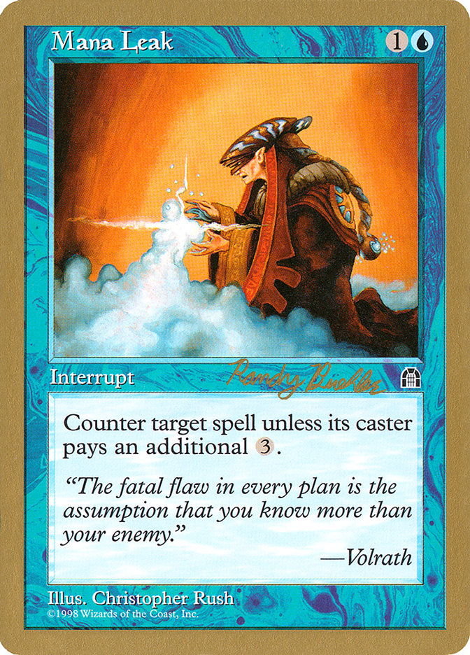 Mana Leak (Randy Buehler) [World Championship Decks 1998] | Play N Trade Winnipeg