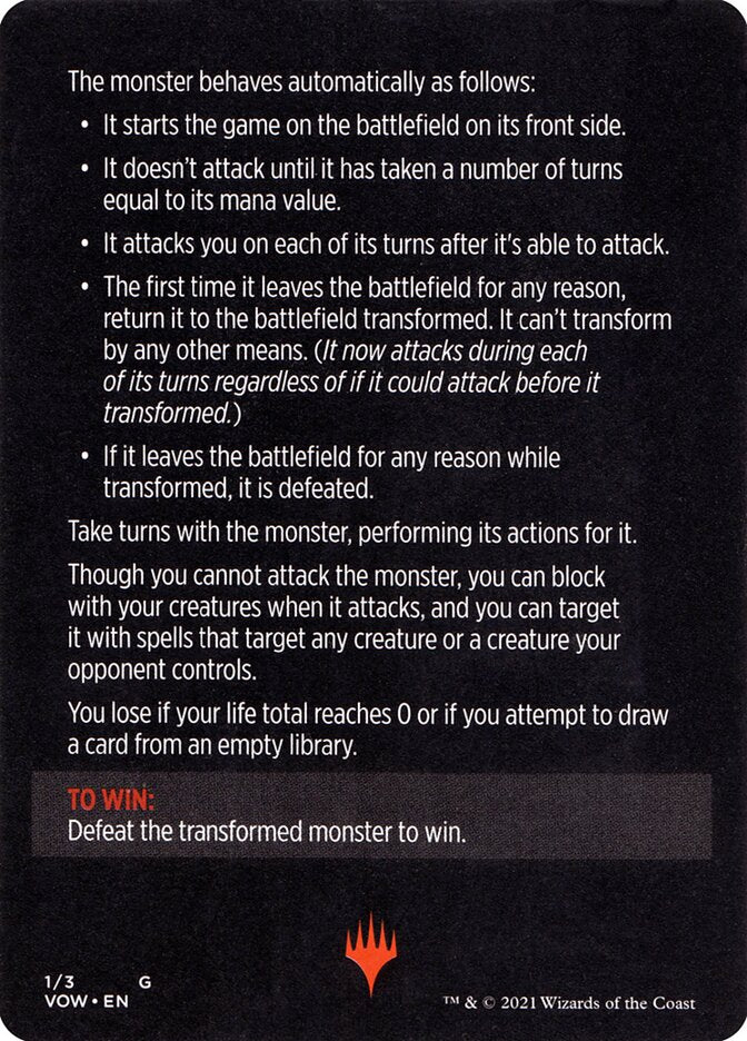 Monster of The Week (Magic Minigame) [Innistrad: Crimson Vow Minigame] | Play N Trade Winnipeg