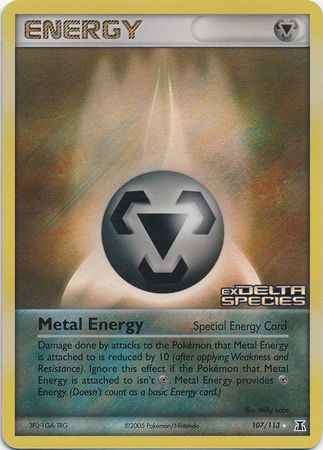 Metal Energy (107/113) (Stamped) [EX: Delta Species] | Play N Trade Winnipeg