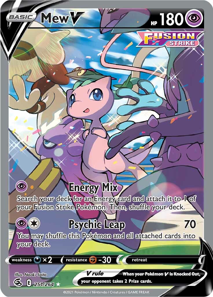 Mew V (251/264) [Sword & Shield: Fusion Strike] | Play N Trade Winnipeg