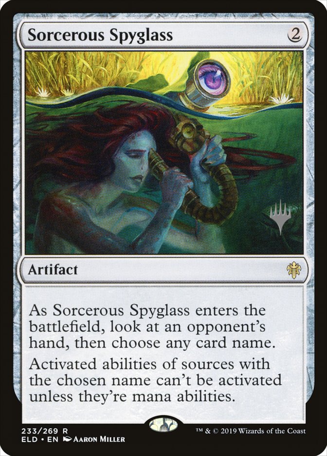 Sorcerous Spyglass (Promo Pack) [Throne of Eldraine Promos] | Play N Trade Winnipeg