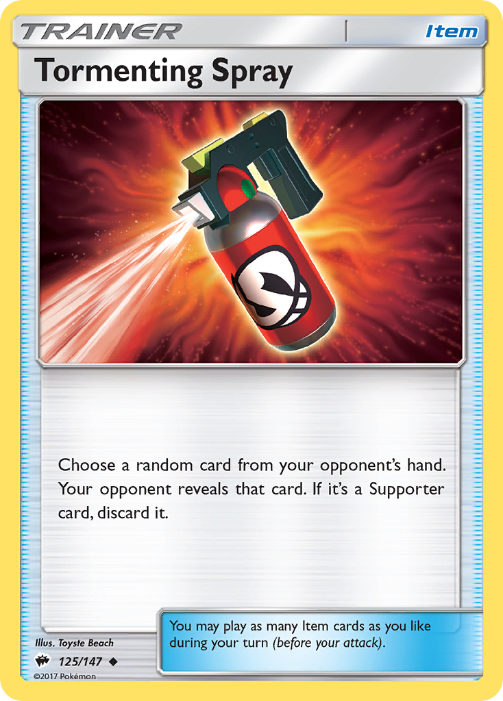 Tormenting Spray (125/147) [Sun & Moon: Burning Shadows] | Play N Trade Winnipeg