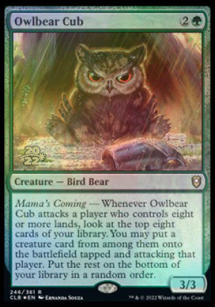 Owlbear Cub [Commander Legends: Battle for Baldur's Gate Prerelease Promos] | Play N Trade Winnipeg