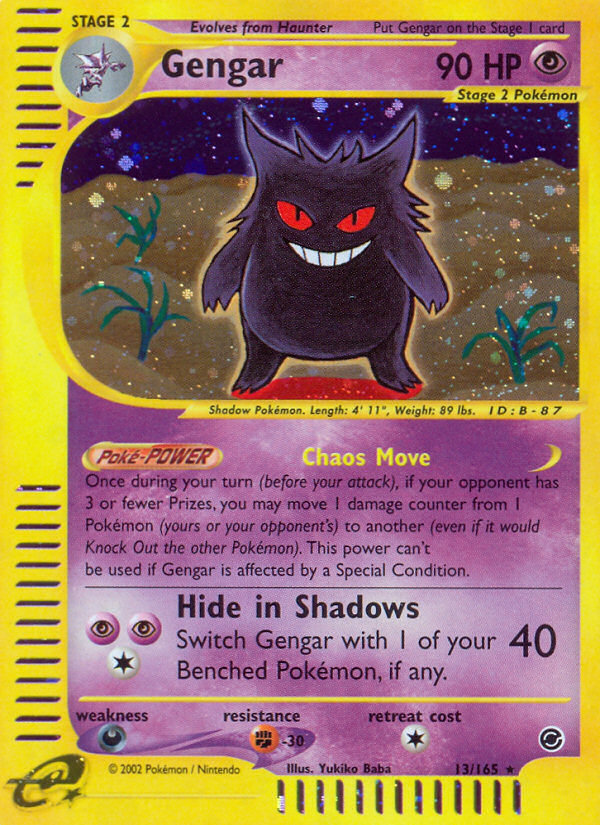 Gengar (13/165) [Expedition: Base Set] | Play N Trade Winnipeg