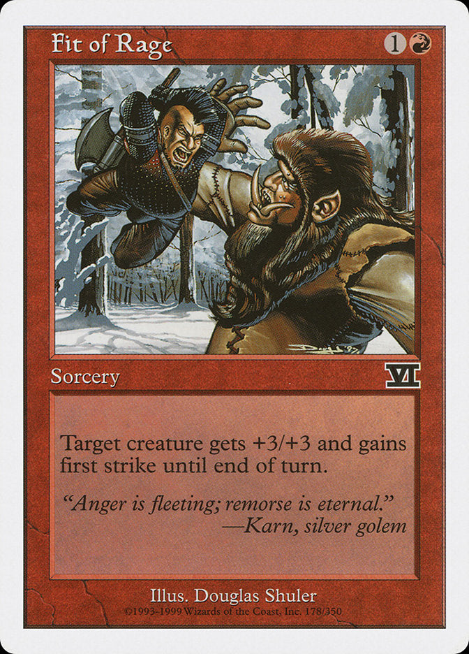 Fit of Rage [Classic Sixth Edition] | Play N Trade Winnipeg