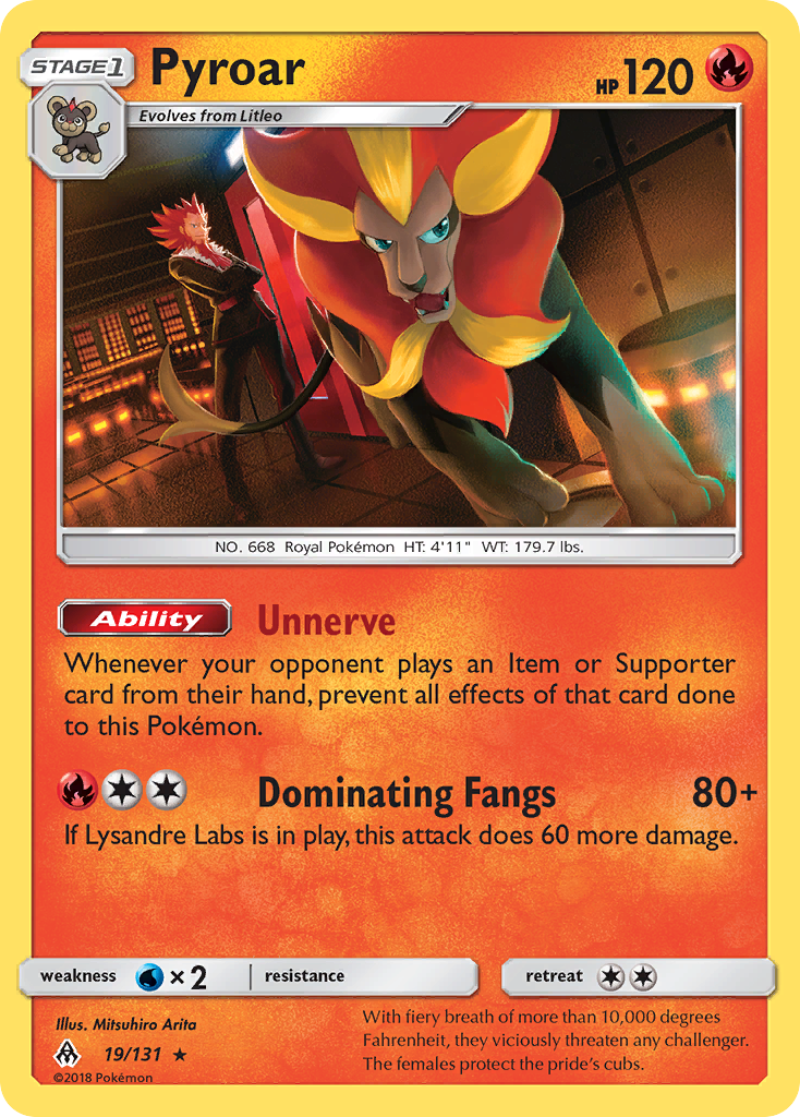 Pyroar (19/131) [Sun & Moon: Forbidden Light] | Play N Trade Winnipeg