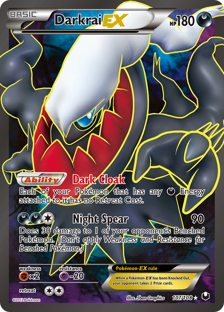 Darkrai EX (107/108) [Black & White: Dark Explorers] | Play N Trade Winnipeg