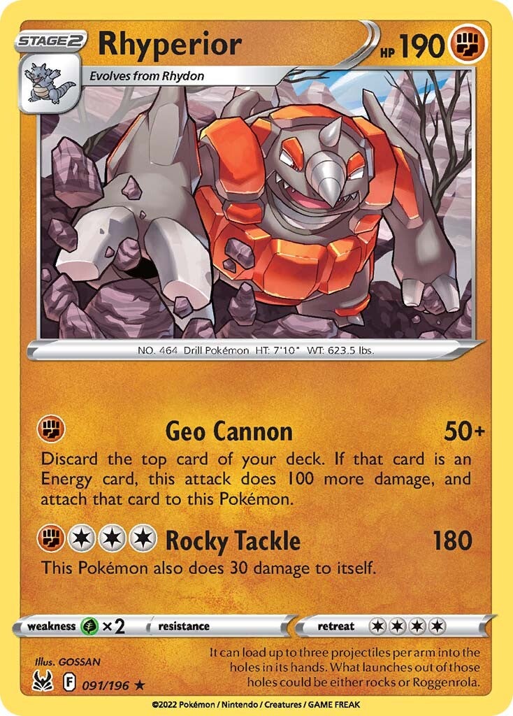 Rhyperior (091/196) [Sword & Shield: Lost Origin] | Play N Trade Winnipeg