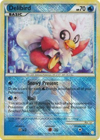 Delibird (39/123) (League Promo) [HeartGold & SoulSilver: Base Set] | Play N Trade Winnipeg