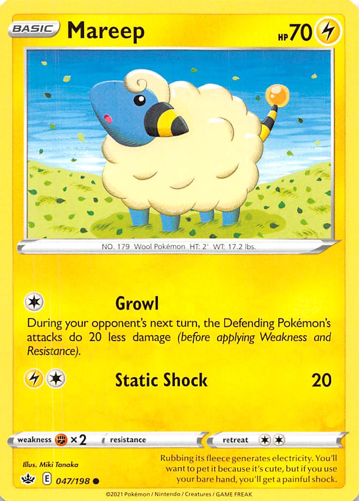 Mareep (047/198) [Sword & Shield: Chilling Reign] | Play N Trade Winnipeg