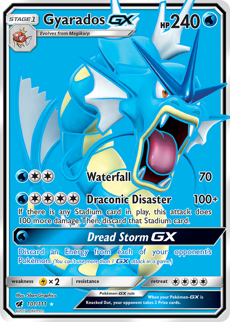 Gyarados GX (101/111) [Sun & Moon: Crimson Invasion] | Play N Trade Winnipeg