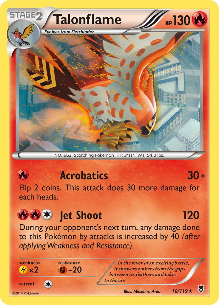 Talonflame (10/119) (Theme Deck Exclusive) [XY: Phantom Forces] | Play N Trade Winnipeg