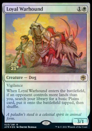 Loyal Warhound [Dungeons & Dragons: Adventures in the Forgotten Realms Prerelease Promos] | Play N Trade Winnipeg