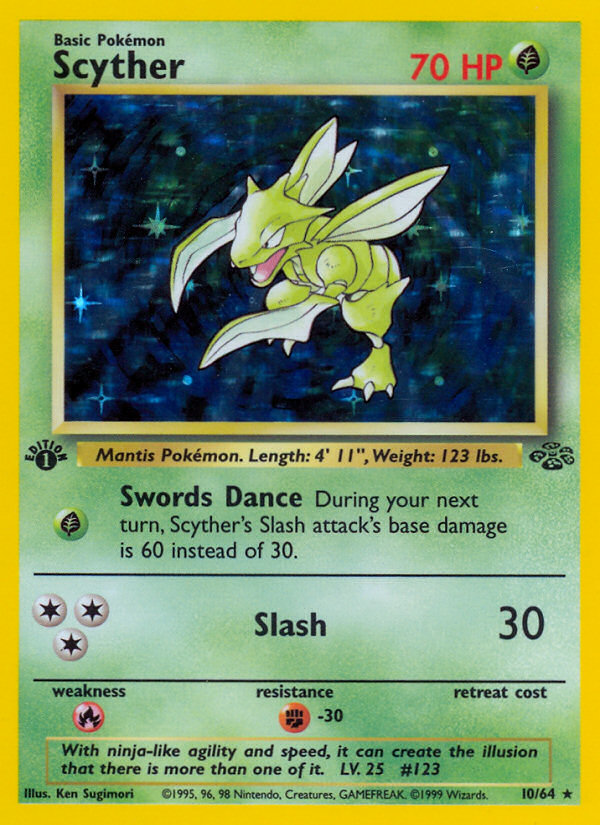 Scyther (10/64) [Jungle 1st Edition] | Play N Trade Winnipeg