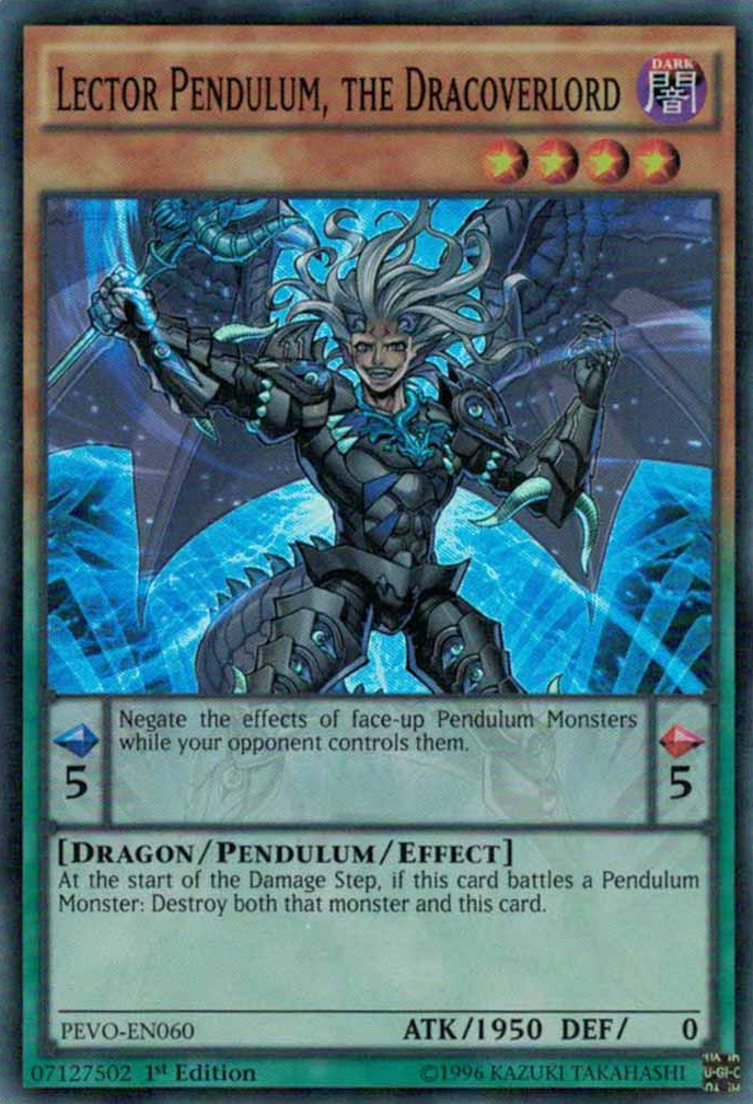 Lector Pendulum, the Dracoverlord [PEVO-EN060] Super Rare | Play N Trade Winnipeg