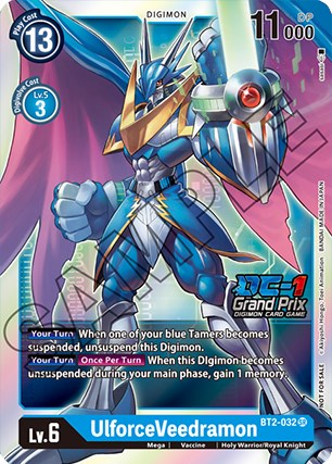 UlforceVeedramon [BT2-032] (DC-1 Grand Prix) [Release Special Booster Promos] | Play N Trade Winnipeg